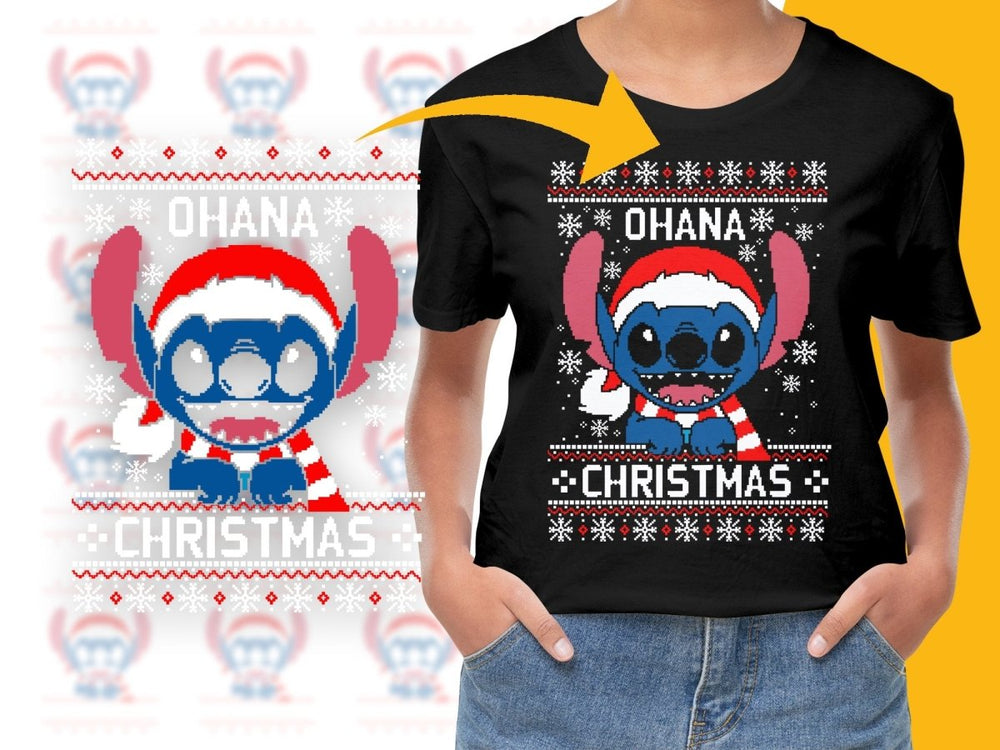 Stitch Christmas Festive Graphic PNG File - Teepew