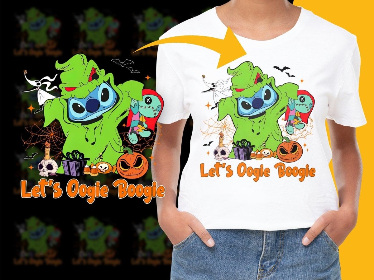 Stitch Let's Oogie Boogie Design Halloween PNG File - Teepew
