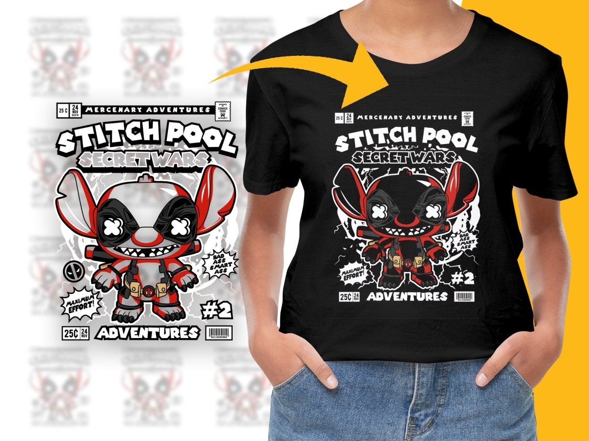 Stitch Pool Popculture PNG File - Teepew