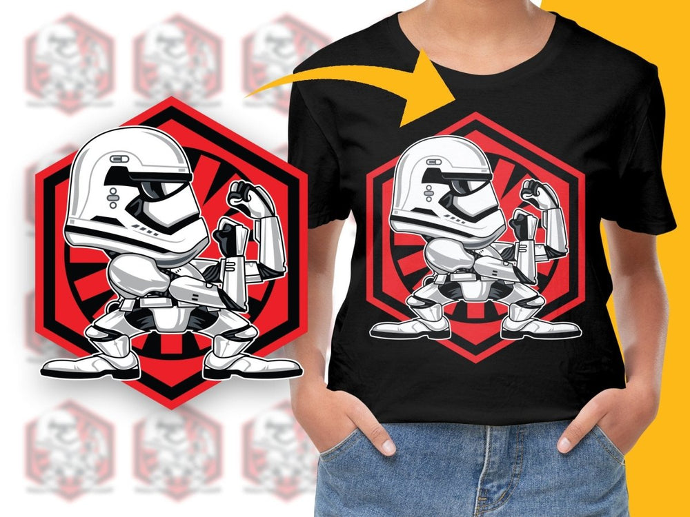 Stormtrooper Flexing Poses Cool Design PNG File - Teepew