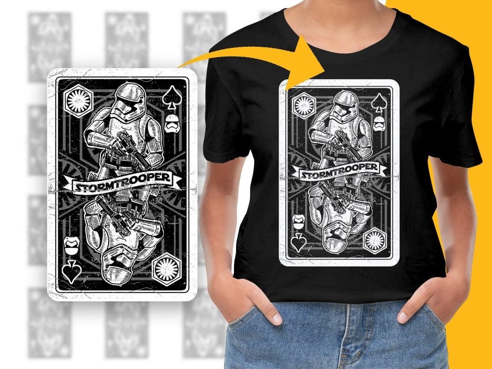 Stormtrooper Playing Card Popculture PNG File - Teepew