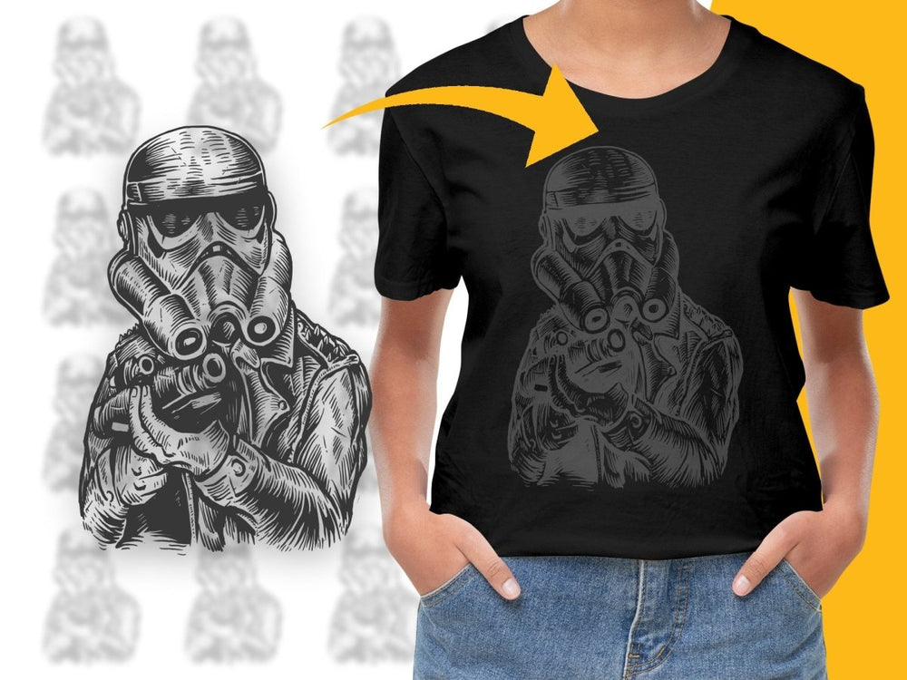 Stormtrooper Punk Style PNG File - Teepew