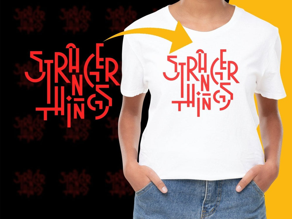 Stranger Things Retro Logo Design Graphic PNG File - Teepew