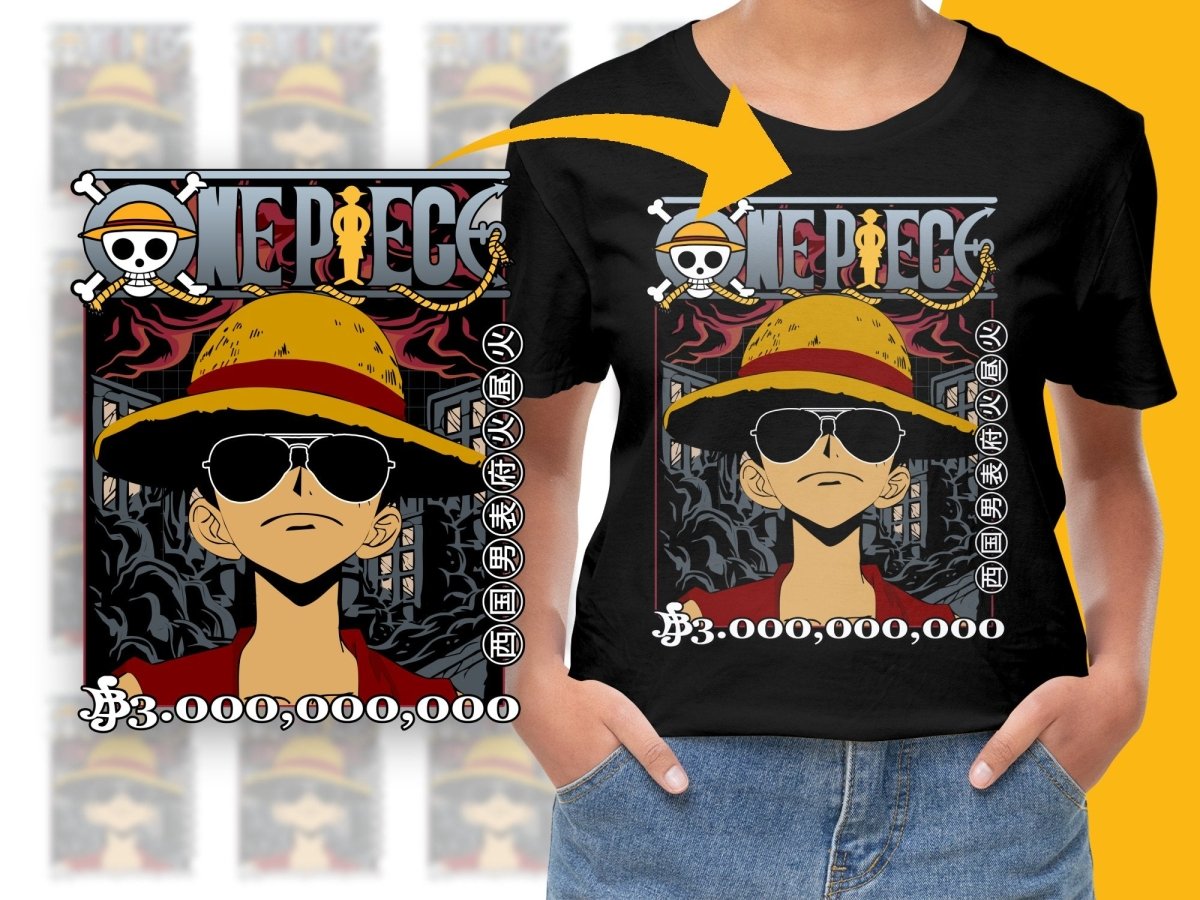 Straw Hat Luffy One Piece Bounty Anime Graphic PNG File - Teepew