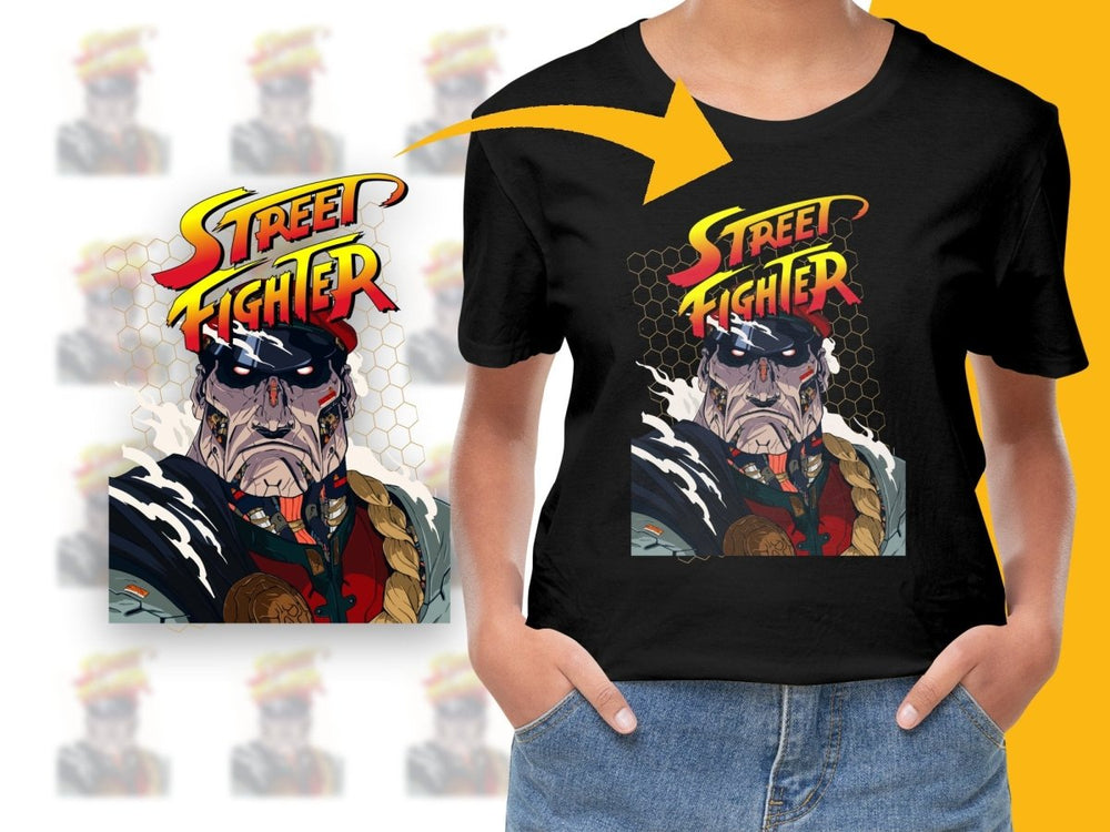 Street Fighter Graphic Featuring M Bison PNG File - Teepew