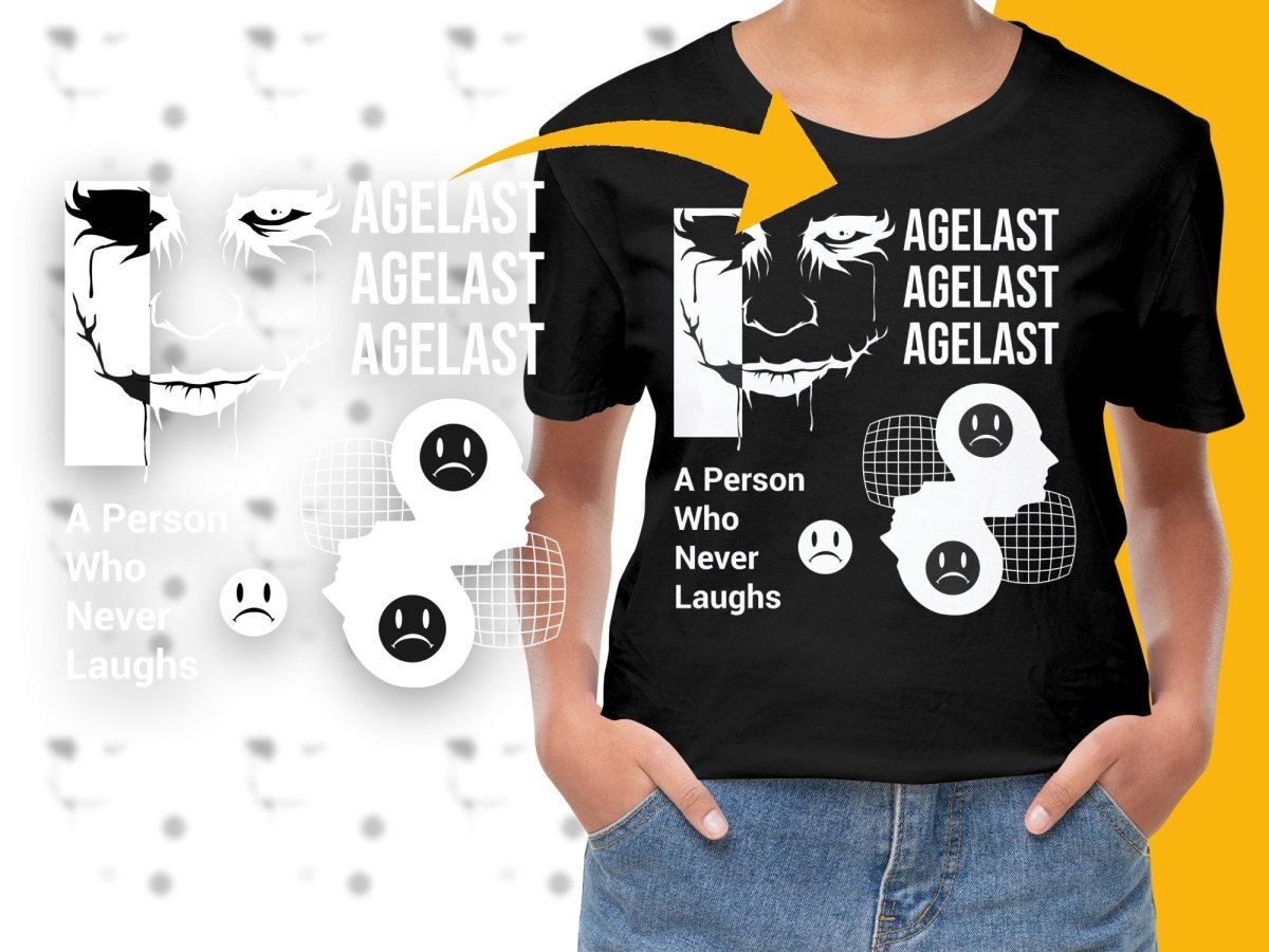 Streetwear Agelast A Person Who Never Laughs PNG File - Teepew