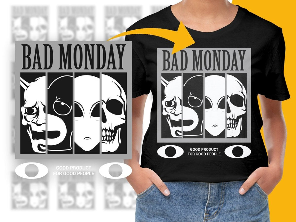 Streetwear Bad Monday PNG File - Teepew