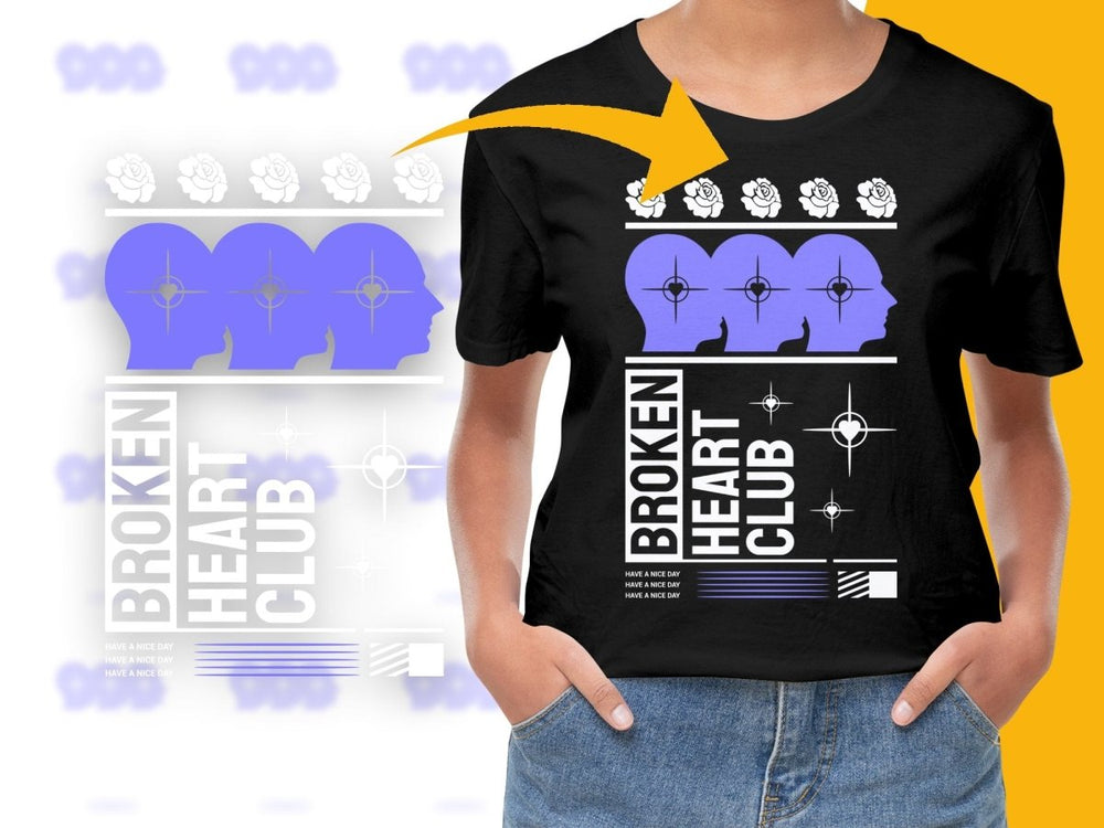 Streetwear Broken Heart Club PNG File - Teepew