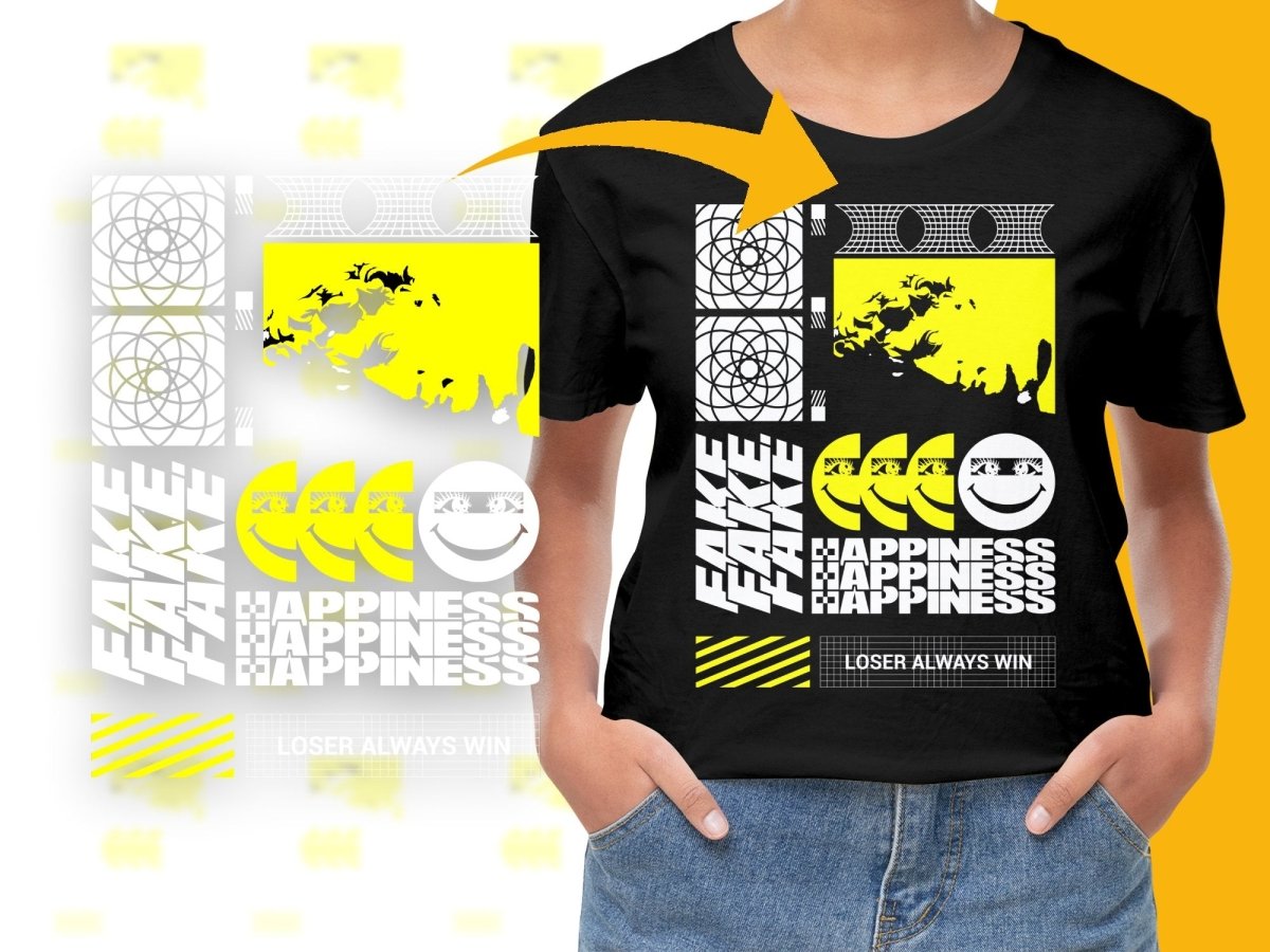 Streetwear Fake Happiness PNG File - Teepew