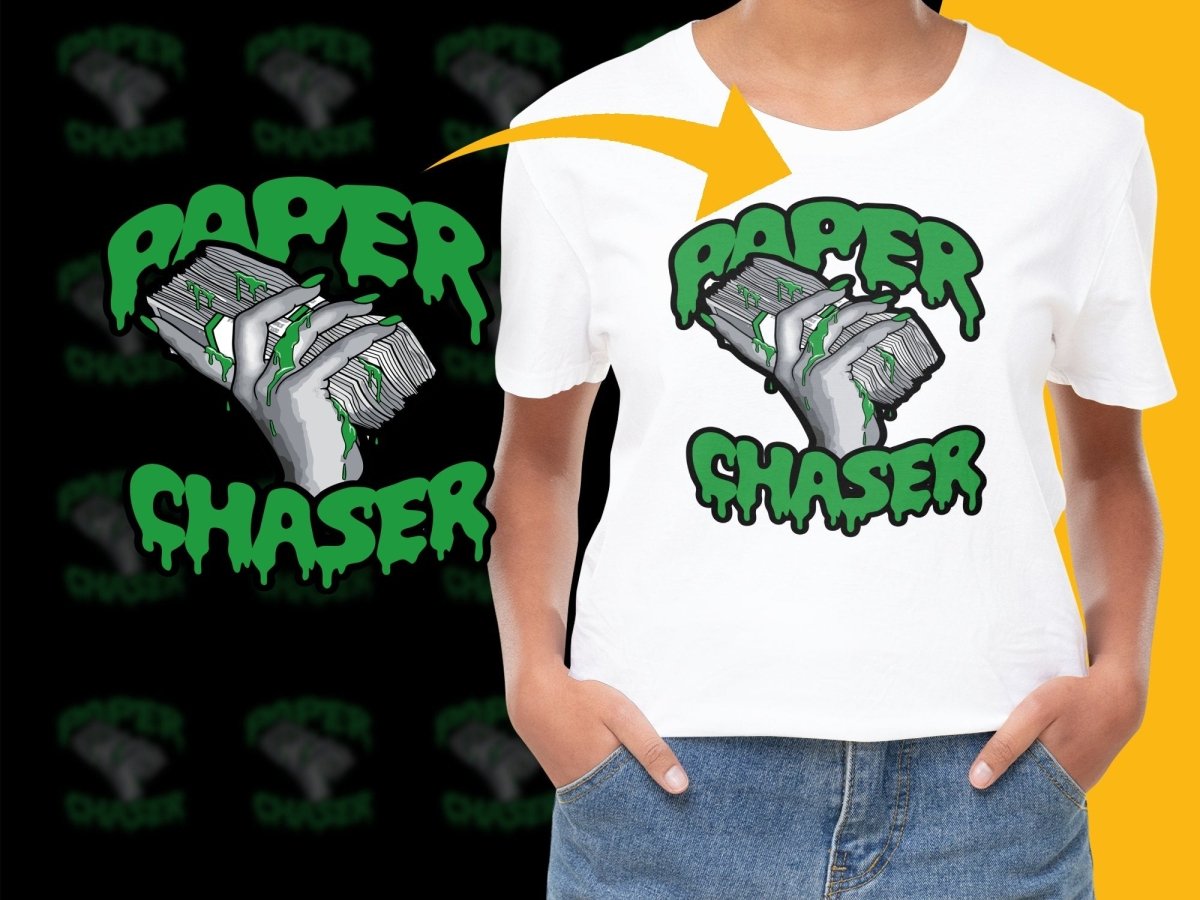 Streetwear Graphic Paper Chaser Hand Holding Money PNG File - Teepew