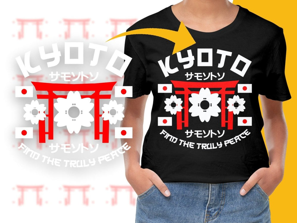 Streetwear Kyoto Find the Truly Peace PNG File - Teepew