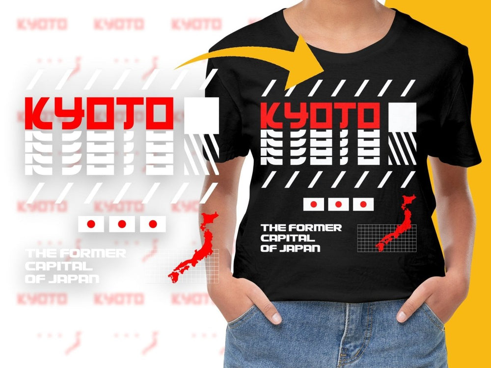 Streetwear Kyoto the Former Capital of Japan PNG File - Teepew