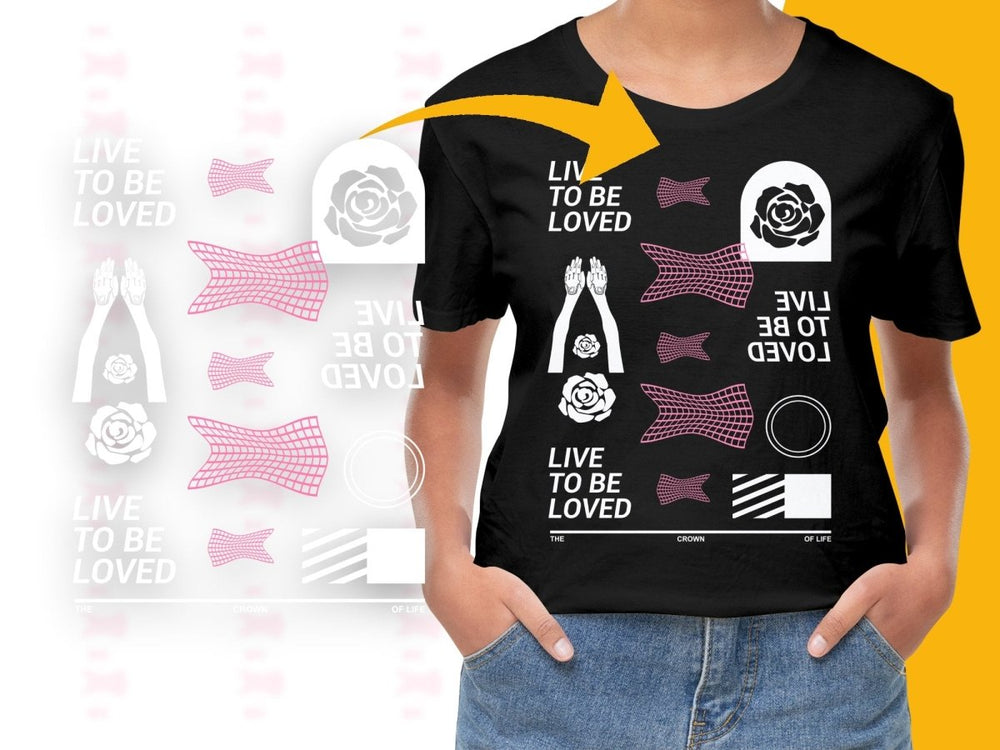 Streetwear Live to be Loved PNG File - Teepew