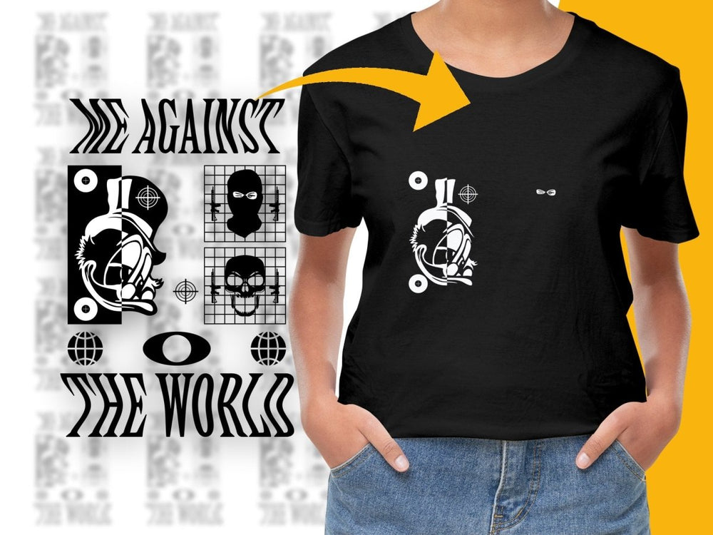Streetwear Me Against the World PNG File - Teepew