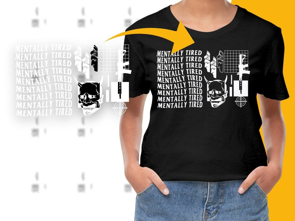 Streetwear Mentally Tired PNG File - Teepew
