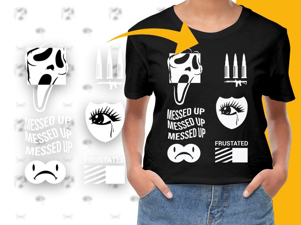 Streetwear Messed Up Frustated PNG File - Teepew