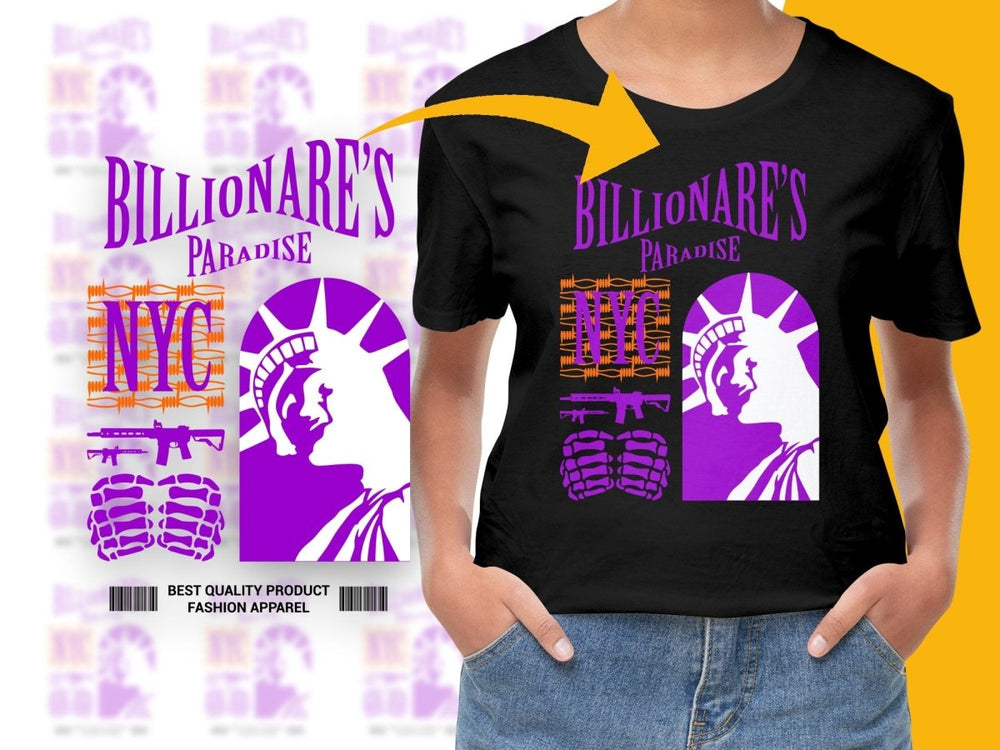 Streetwear NYC Billionares Paradise PNG File - Teepew