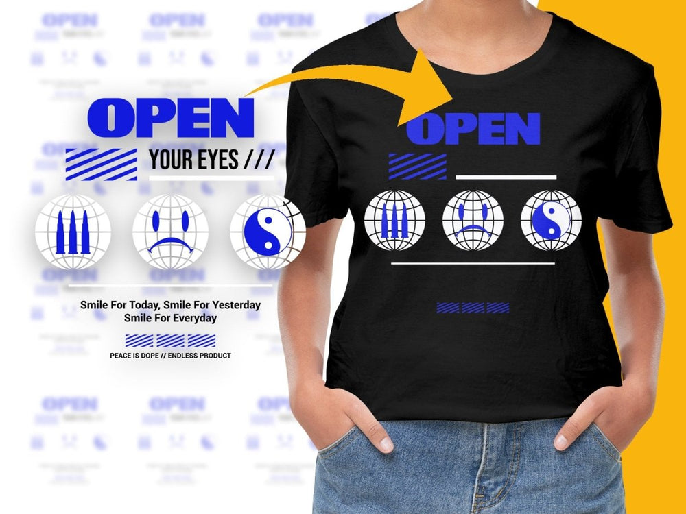 Streetwear Open Your Eyes PNG File - Teepew