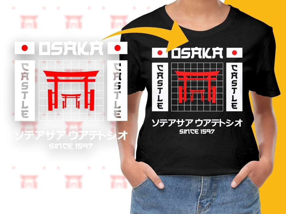 Streetwear Osaka Castle Since 1597 PNG File - Teepew