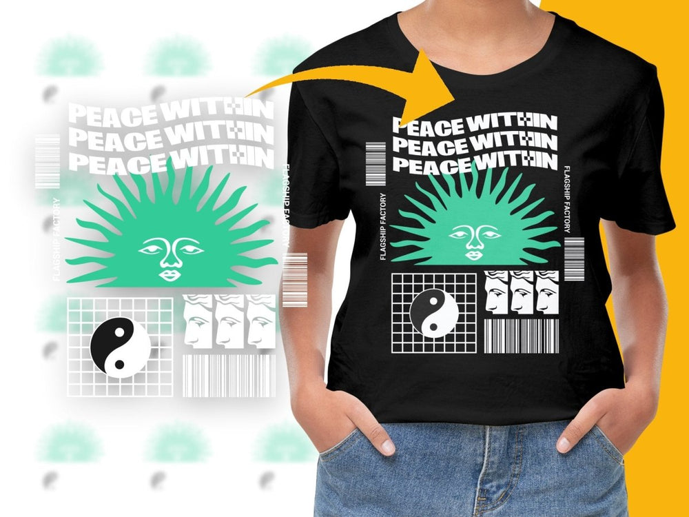 Streetwear Peace Within PNG File - Teepew