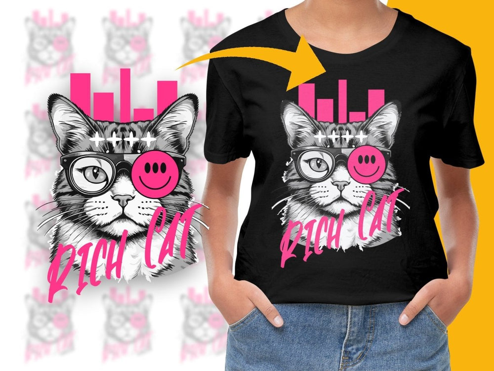 Streetwear Rich Cat PNG File - Teepew