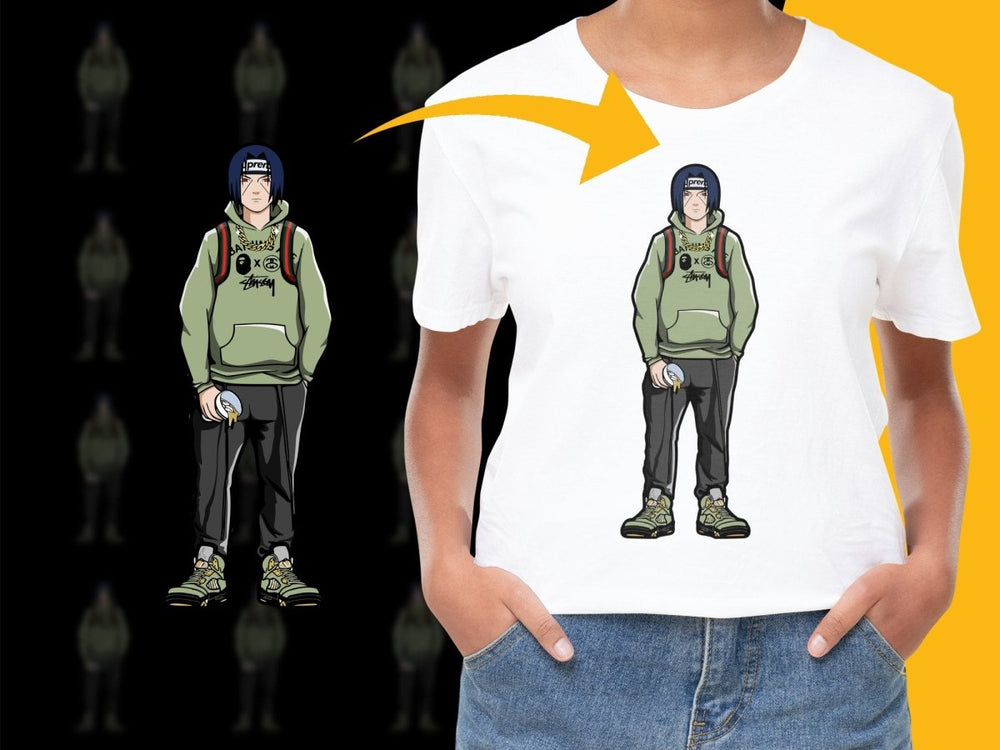 Streetwear Style Graphic Hoodie Featuring Cartoon Design PNG File - Teepew