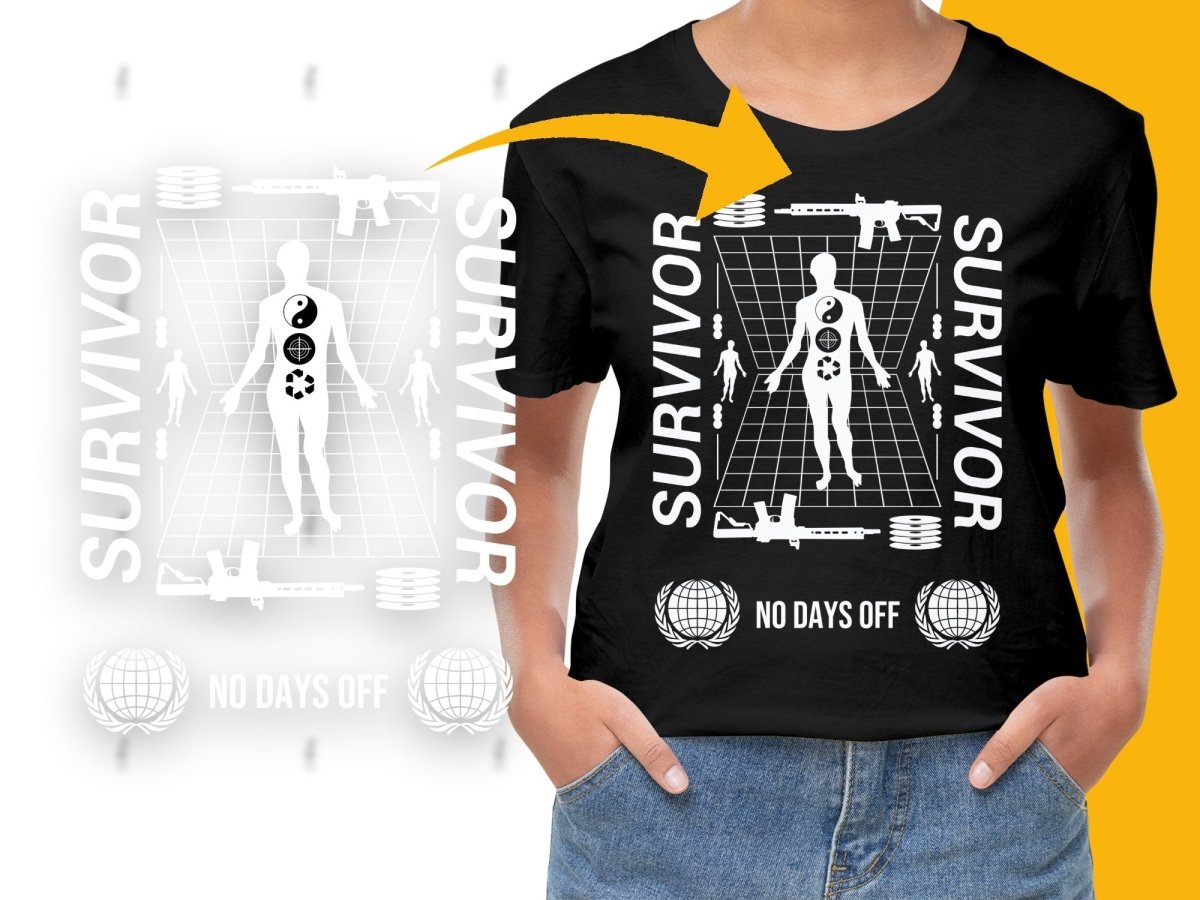 Streetwear Survivor No Days Off PNG File - Teepew