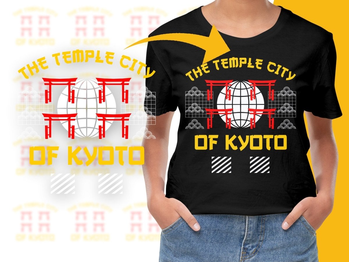 Streetwear The Temple City of Kyoto PNG File - Teepew