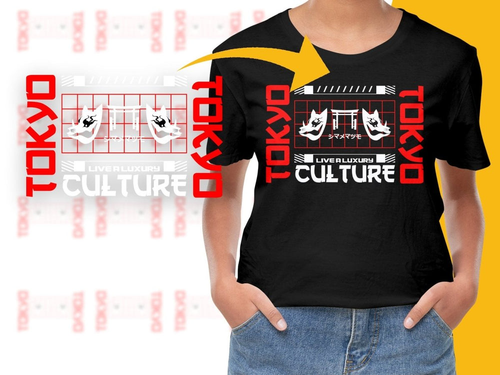 Streetwear Tokyo Live a Luxury Culture PNG File - Teepew