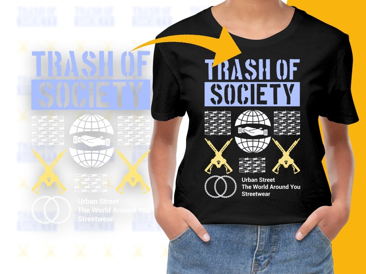 Streetwear Trash of Society PNG File - Teepew