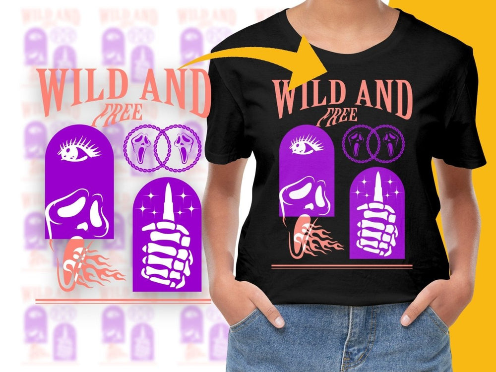 Streetwear Wild and Free 2 PNG File - Teepew
