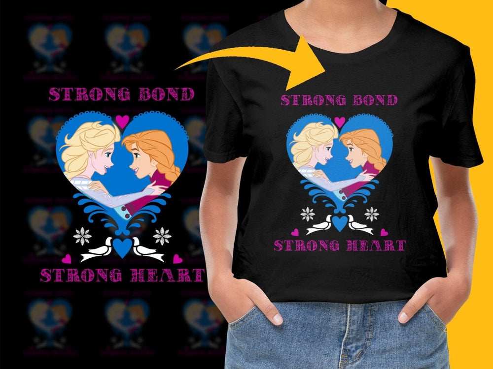 Strong Bond and Strong Heart Frozen PNG File - Teepew