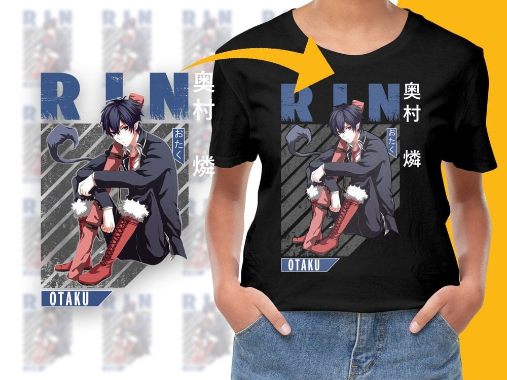 Stunning Rin Otaku Anime Character PNG Download Digital - Teepew