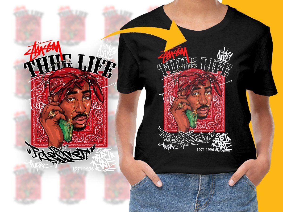 Stüssy This Life Presents Tupac Shakur Graphic PNG File - Teepew