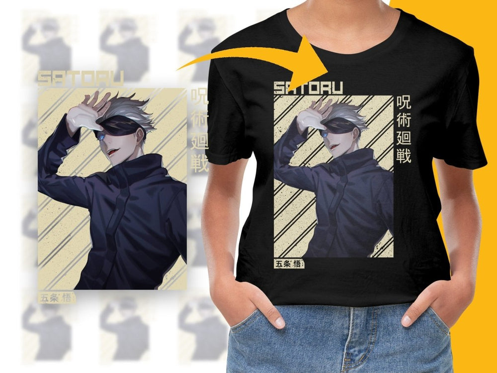 Styled Anime Character Satoru PNG File - Teepew