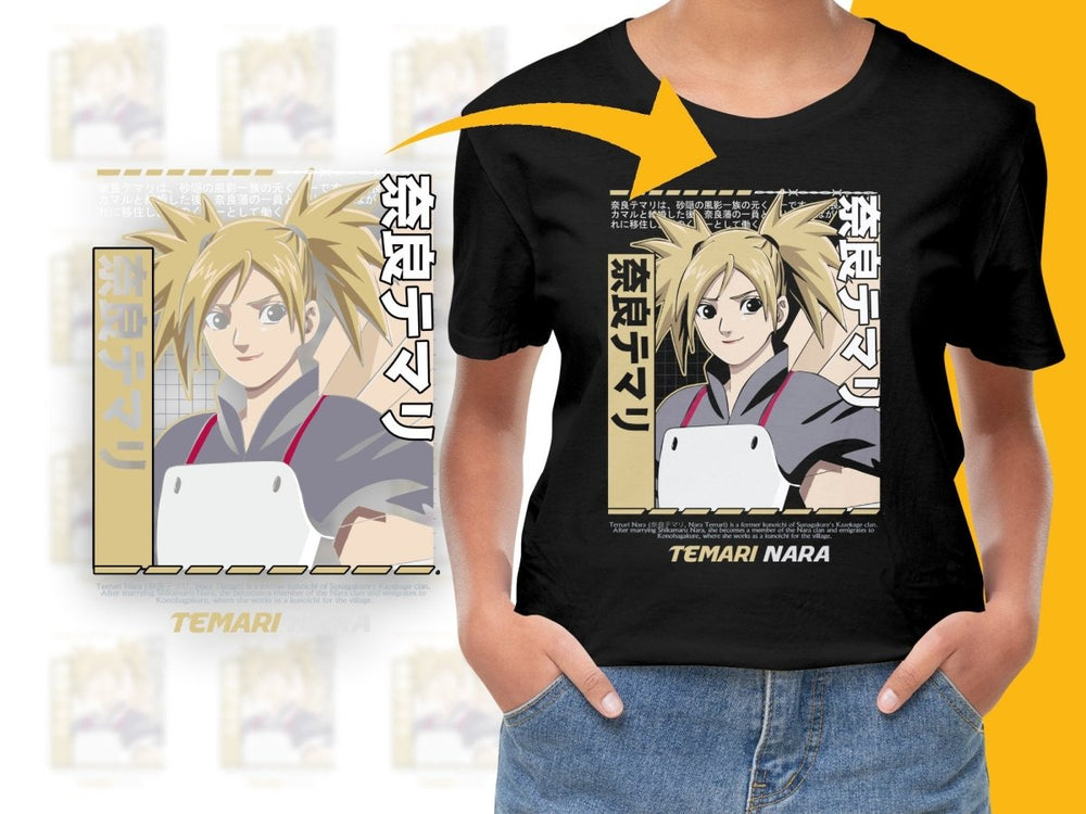 Stylish and Bold Temari Nara Anime Graphic PNG File - Teepew