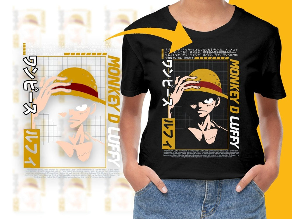 Stylish and Unique Monkey D Luffy Themed Anime PNG File - Teepew
