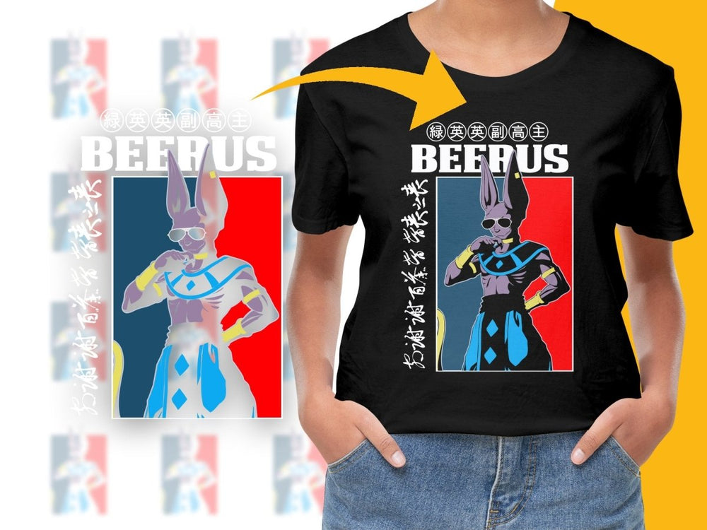 Stylish Anime Beerus Fan Art Graphic PNG File - Teepew