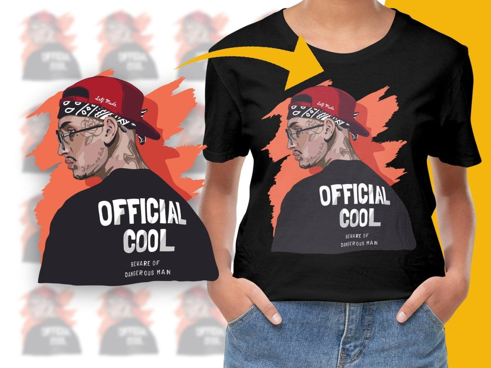 Stylish Artistic Design Official Cool Red PNG File - Teepew