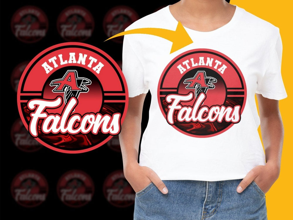 Stylish Atlanta Falcons Logo Fan PNG File for Enthusiasts - Teepew