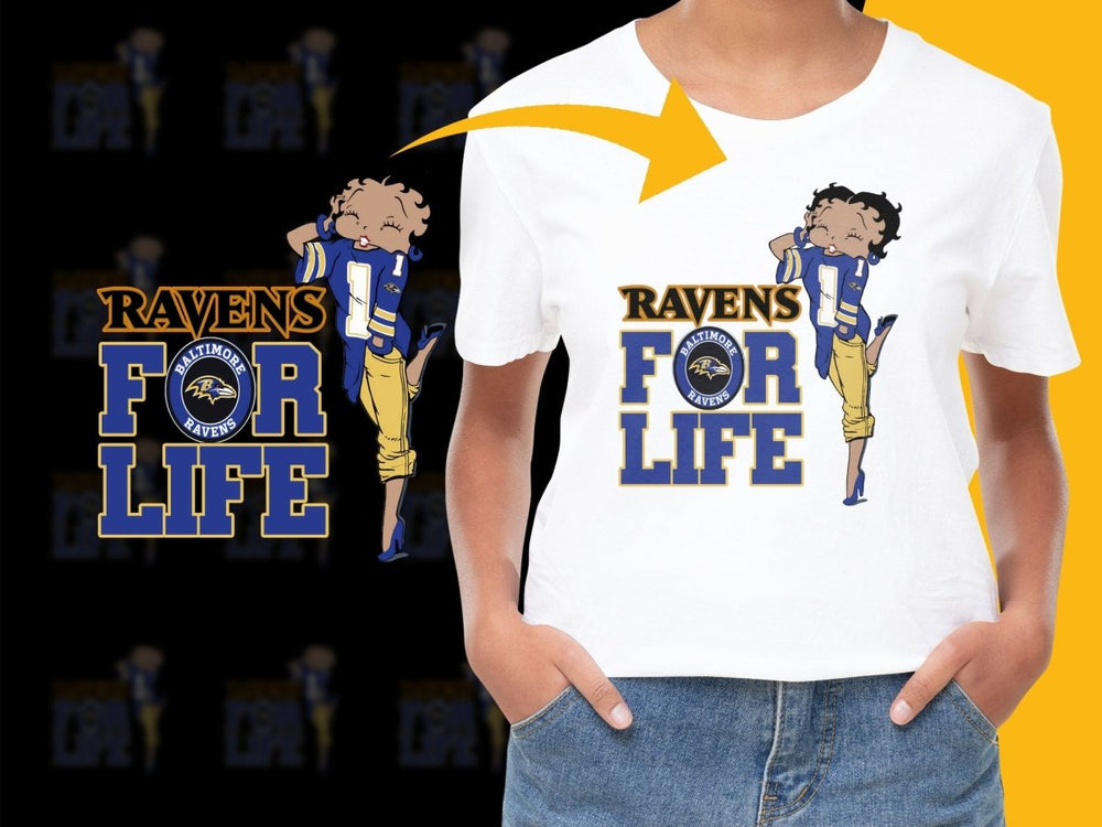 Stylish Baltimore Ravens For Life Graphic PNG File - Teepew