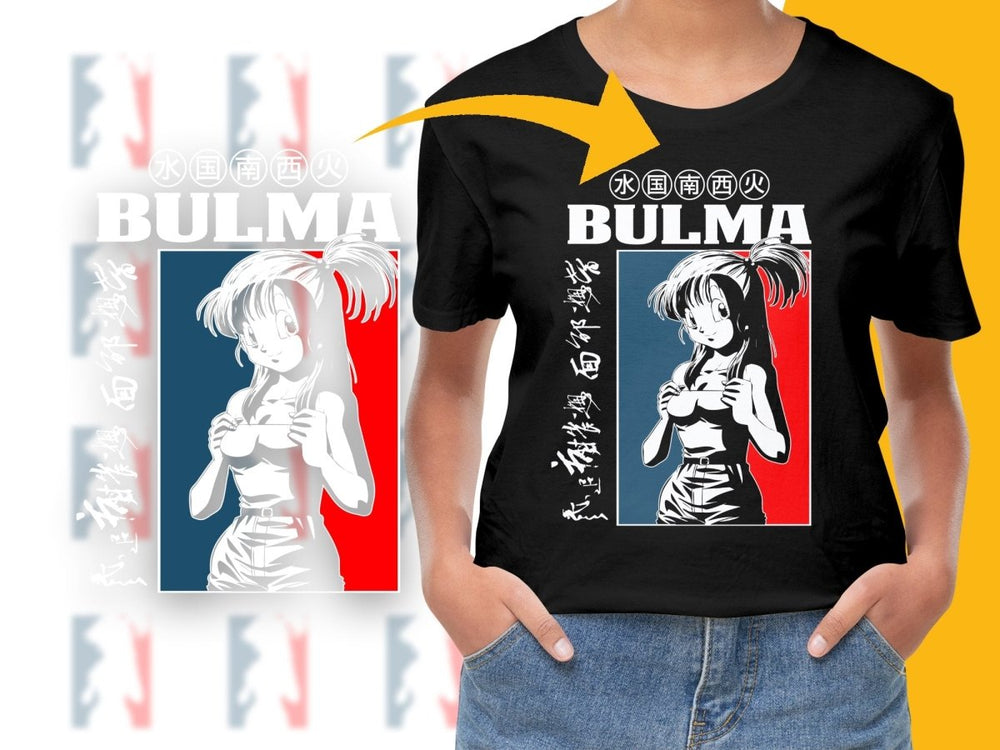 Stylish Bulma Anime Artwork Graphic PNG File - Teepew