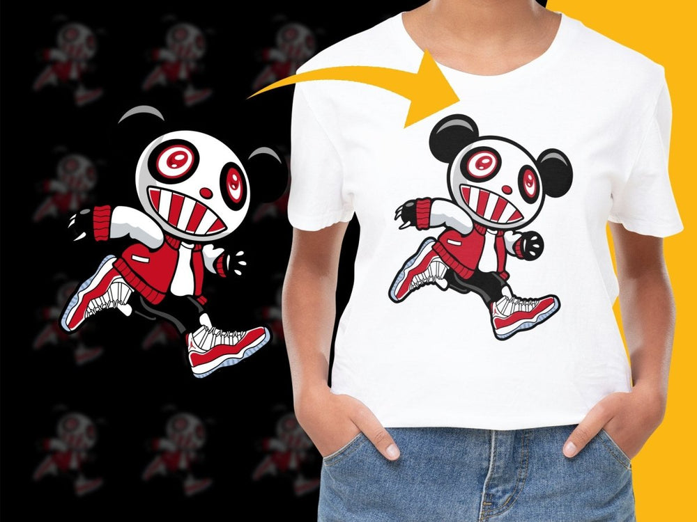 Stylish Cartoon Panda Character StreetWear PNG File - Teepew