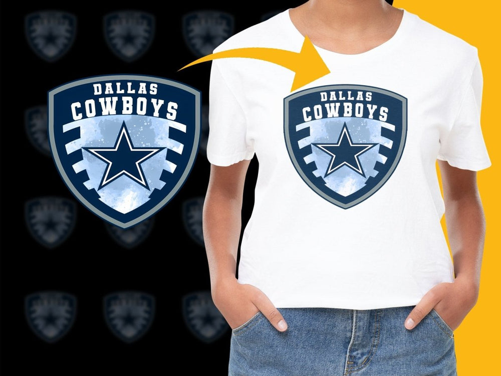 Stylish Dallas Cowboys Logo Graphic Sports Fan PNG File - Teepew