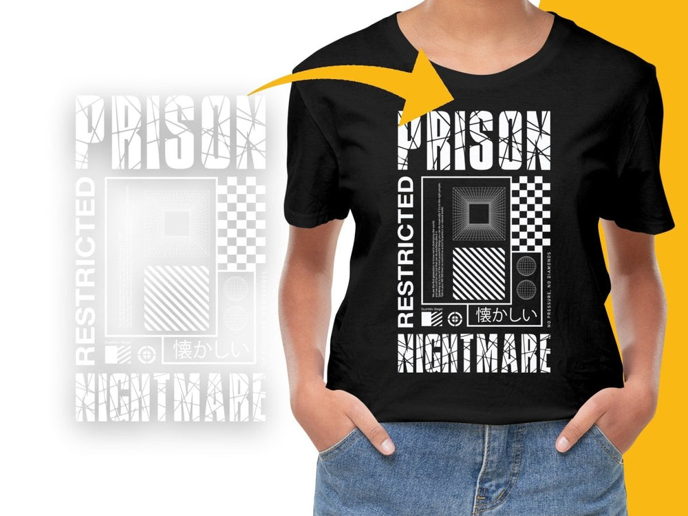 Stylish Design Prison Restricted Nightmare PNG File - Teepew