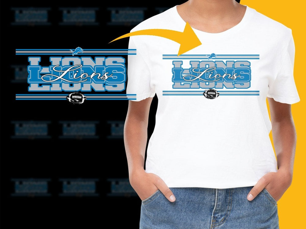 Stylish Detroit Lions Graphic Unisex PNG File - Teepew