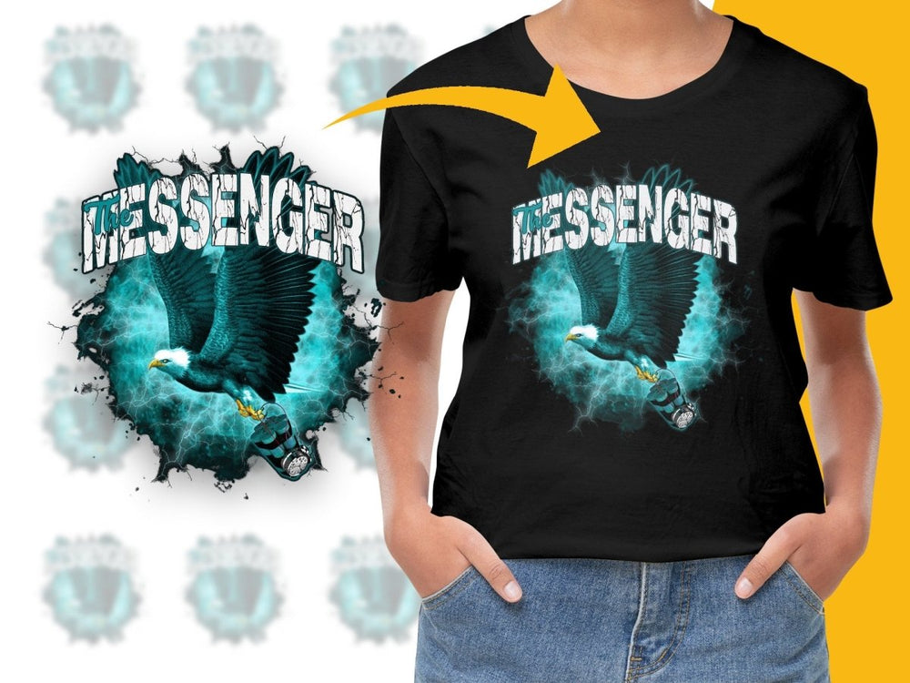 Stylish Graphic Tees The Messenger Eagle PNG File - Teepew