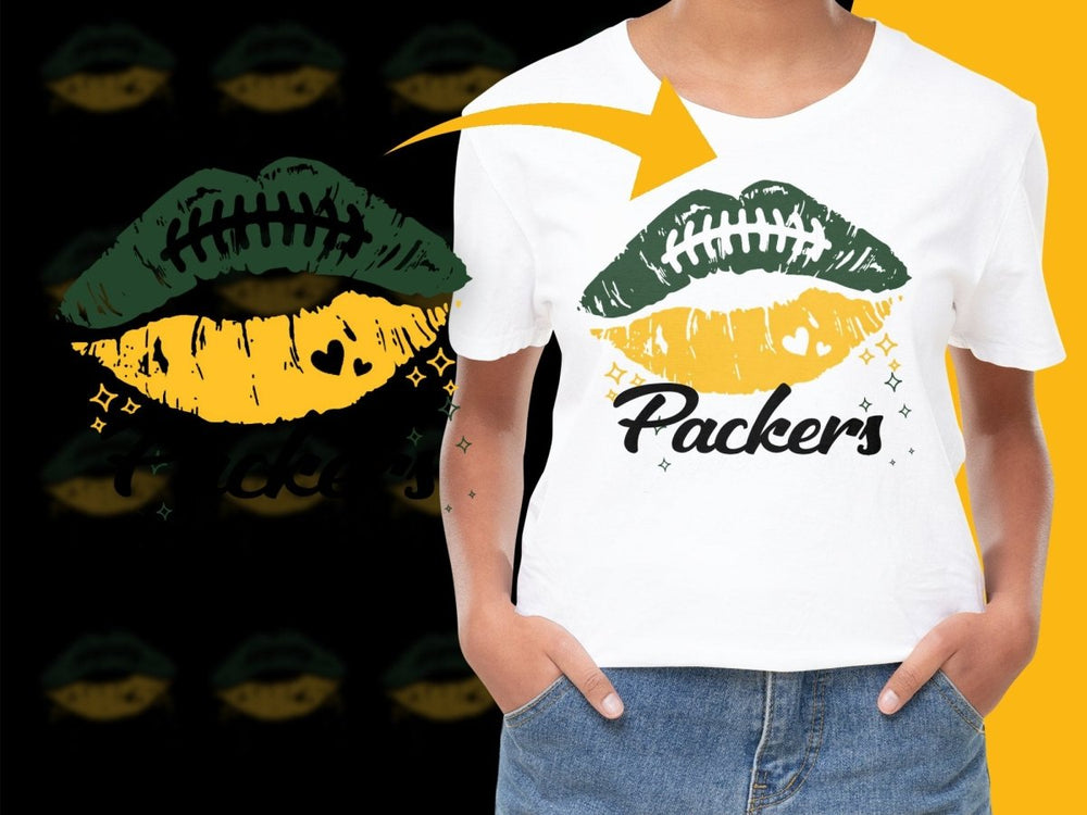 Stylish Green and Yellow Packers Design PNG File - Teepew