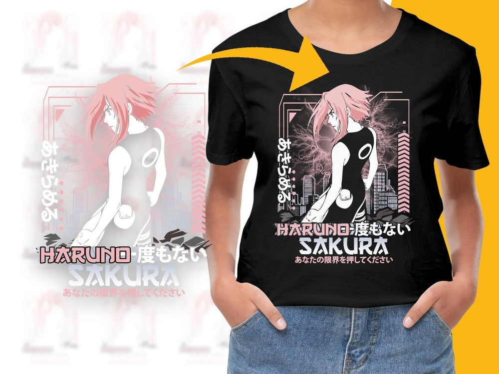 Stylish Haruno Sakura Urban Art Graphic PNG File - Teepew