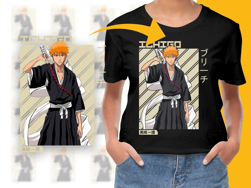 Stylish Ichigo Kurosaki Anime PNG File - Teepew